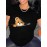 Bear Graphic Print T-shirt, Short Sleeve Crew Neck Casual Top For Summer & Spring, Women's Clothing