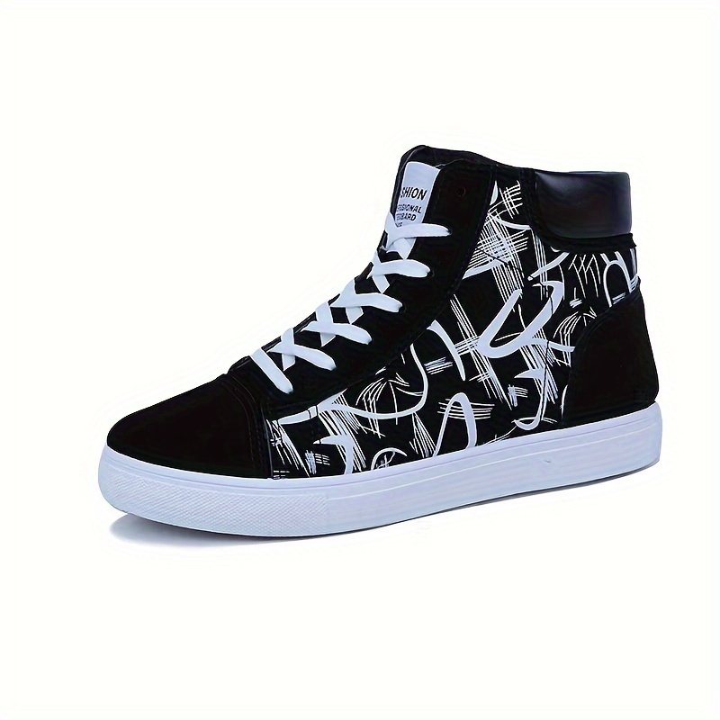 high top skate shoes men s trendy comfy non slip casual lace details 5