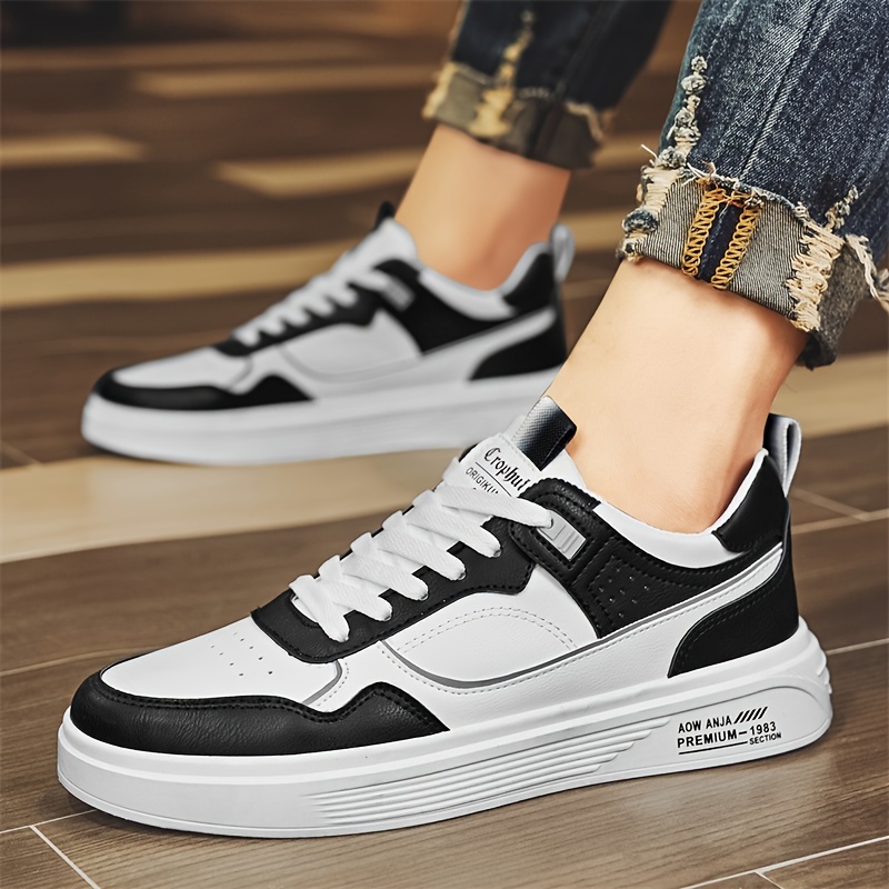 colour block skateboard shoes men s trendy street style details 17